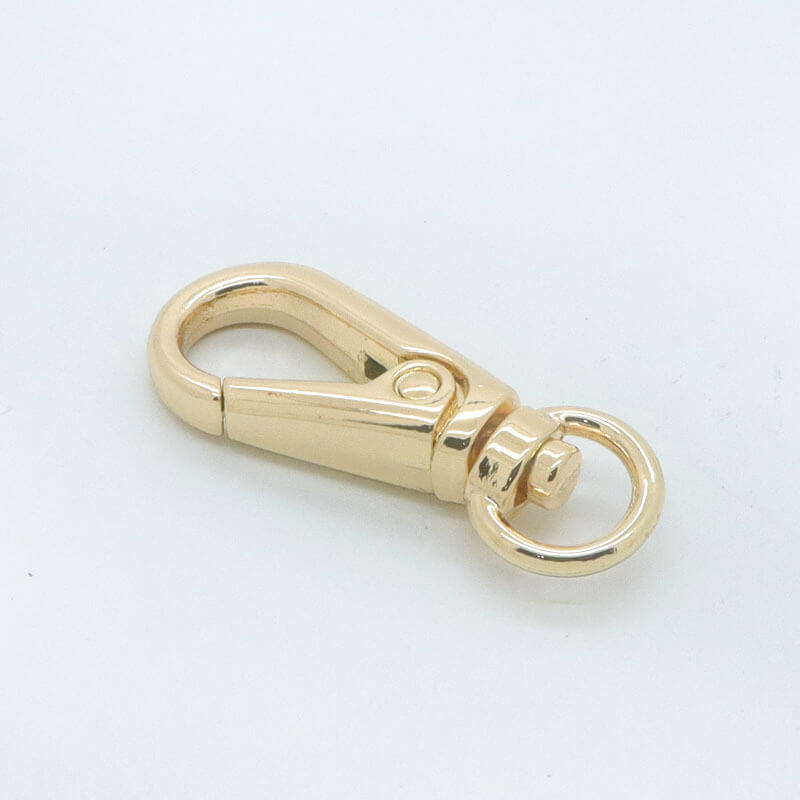 Compact Swivel Snap Hook - Babylon Leather - Babylon LeatherBabylon LeatherJY08-Gold-9mm Fish Eye Hook