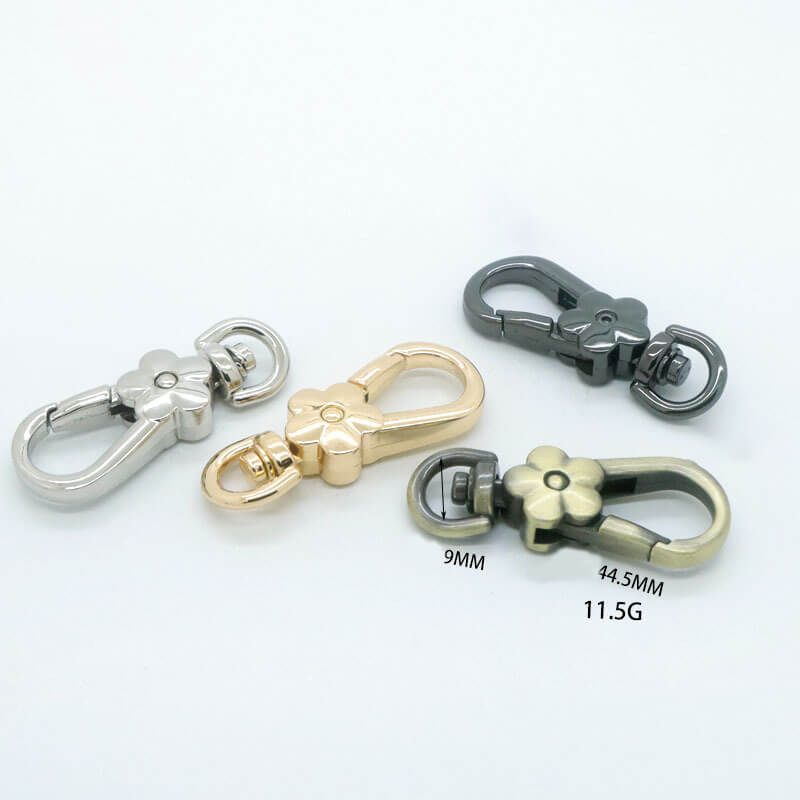 Compact Swivel Snap Hook - Babylon Leather - Babylon LeatherBabylon LeatherJY08-Gold-9mm Fish Eye Hook