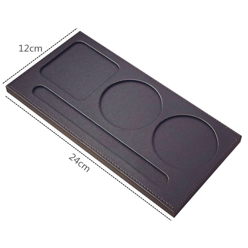 Conference Desk Tray, 2 Sizes – Babylon Leather - Babylon LeatherBabylon LeatherRH05-Coffee-3-Cup Holder