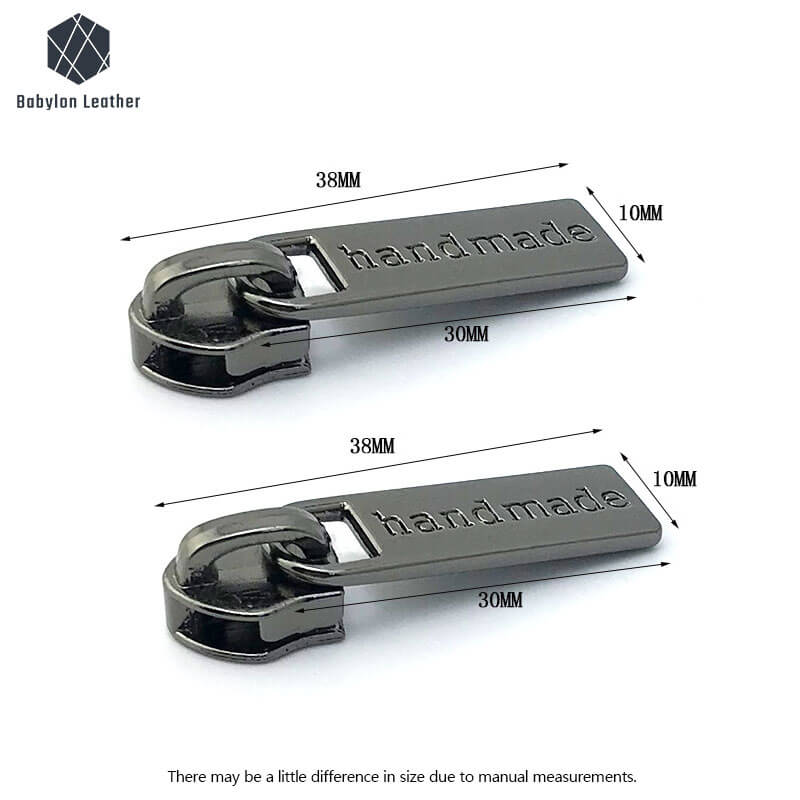 Creative handmade Bag Decoration Zipper Pull(2 PACK) - Babylon LeatherBabylon LeatherZP - 004 - Black