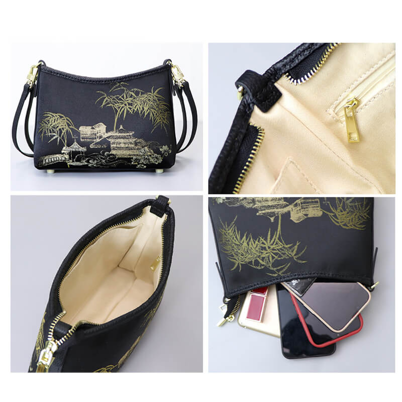 Customizable Fabric Panel Crossbody Bag DIY Kit – Babylon Leather - Babylon LeatherBabylon LeatherSYR74-Black-Heat-Activated Adhesive-Color-Matched & With Fabric