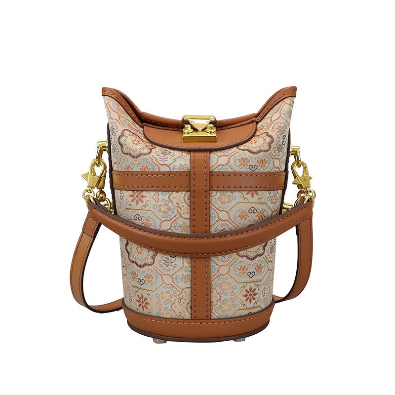 Customizable Panel Cylindrical Crossbody bag DIY Kit – Babylon Leather - Babylon LeatherBabylon LeatherSYR60 - Coffee - Heat - Activated Adhesive - Color - Matched & With Fabric