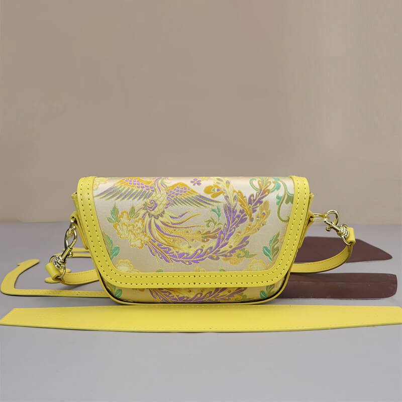 Customizable Panel Flap Saddle Crossbody Bag DIY Kit – Babylon Leather - Babylon LeatherBabylon LeatherSYR65-Yellow-Self-Adhesive Glue-Color-Matched & With Fabric