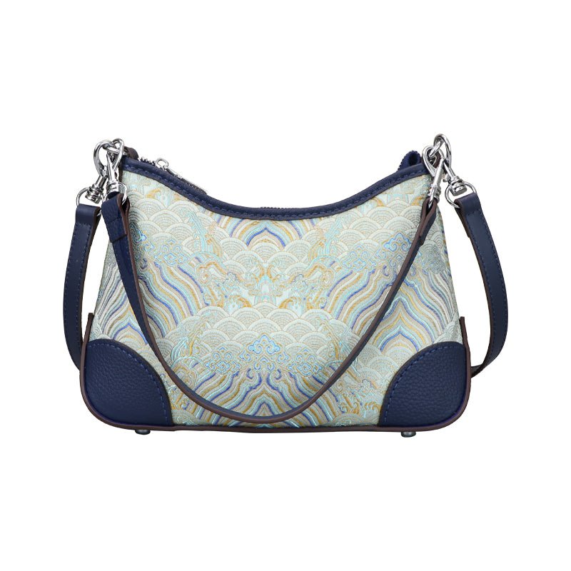 Customizable Panel Hobo Bag DIY Leather Kit – Babylon Leather - Babylon LeatherBabylon LeatherSYR47 - Dark Blue - Heat - Activated Adhesive - Color - Matched & With Fabric