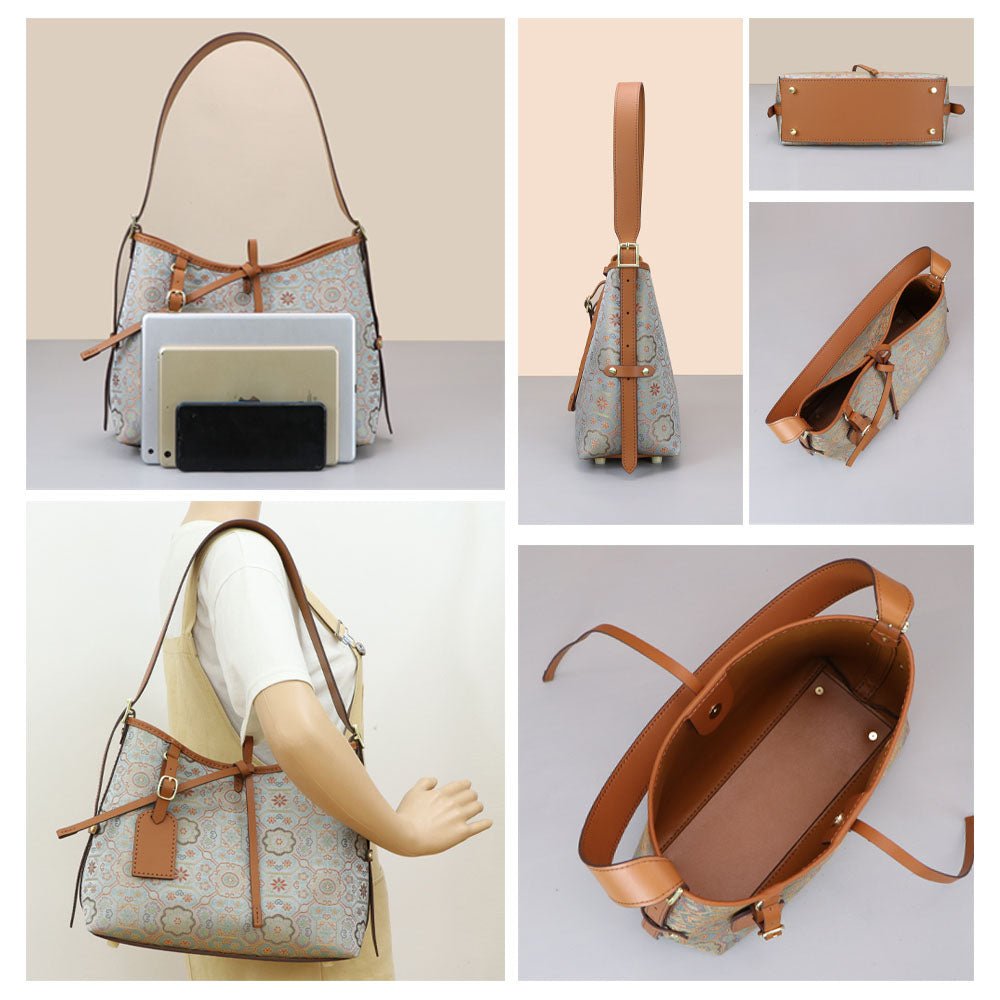 Customizable Panel Large Shoulder Bag DIY Kit – Babylon Leather - Babylon LeatherBabylon LeatherSYR38 - Coffee - Self - Adhesive Glue - Color - Matched & With Fabric