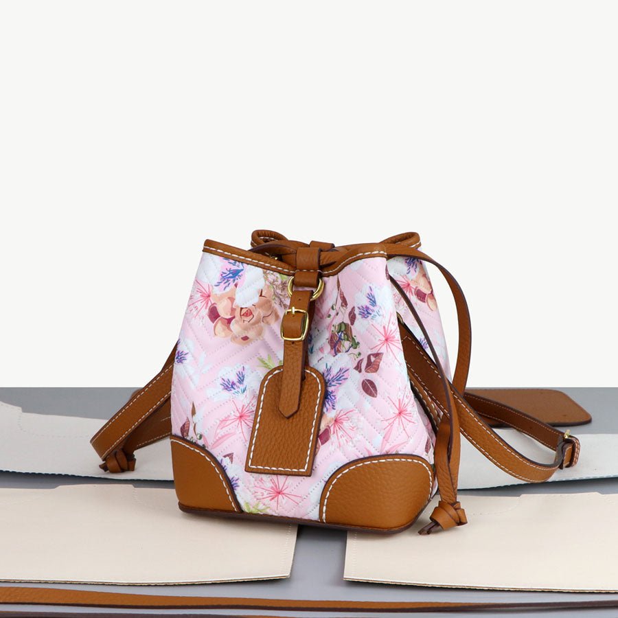 Customizable Panel Leather Fashion Bucket Bag DIY Kit – Babylon Leather - Babylon LeatherBabylon LeatherSYR22 - Caramel - Self - Adhesive Glue - Color - Matched & With Fabric