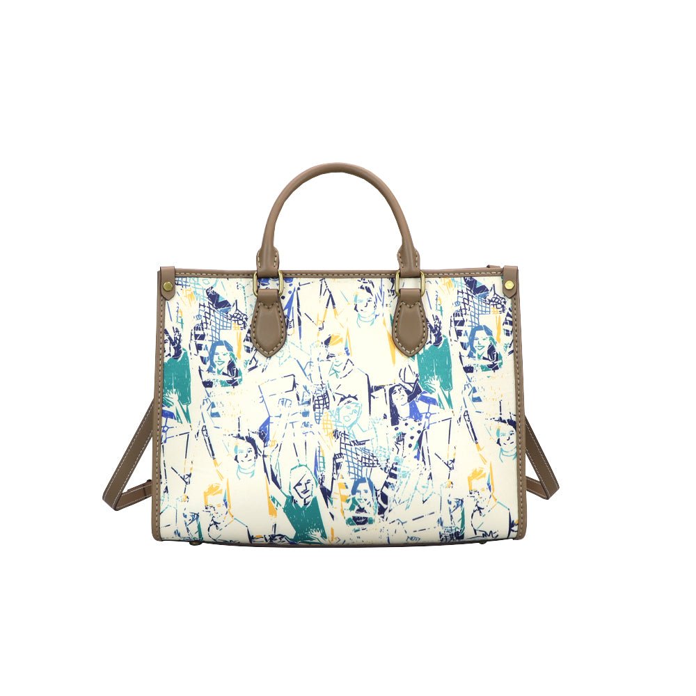 Customizable Panel Leather Tote DIY Kit – Babylon Leather - Babylon LeatherBabylon LeatherSYR24 - Khaki - Large & Heat - Activated Adhesive - Color - Matched & With Fabric