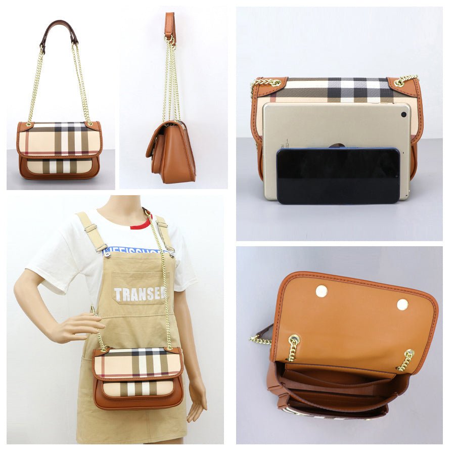 Customizable Panel Marmont Chain Shoulder Bag DIY Kit – Babylon Leather - Babylon LeatherBabylon LeatherSYR32 - Coffee - Self - Adhesive Glue - Color - Matched & With Fabric