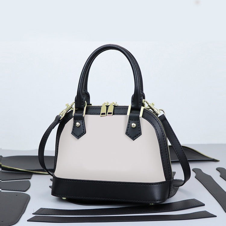 Customizable Panel Medium Alma Handbag DIY Bag Kit – Babylon Leather - Babylon LeatherBabylon LeatherSYR42 - Brown - Self - Adhesive Glue - Color - Matched & With Fabric