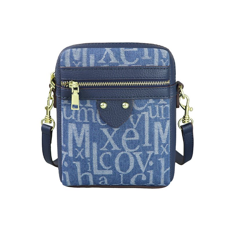 Customizable Panel Men's Business Shoulder Bag DIY Kit – Babylon Leather - Babylon LeatherBabylon LeatherSYR59 - Blue - Heat - Activated Adhesive - Color - Matched & With Fabric