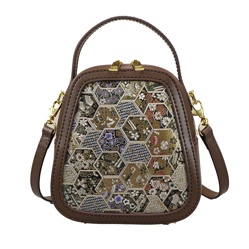 Customizable Panel Mini Handle Backpack DIY Kit – Babylon Leather - Babylon LeatherBabylon LeatherSYR34 - Brown - Self - Adhesive Glue - Color - Matched & With Fabric