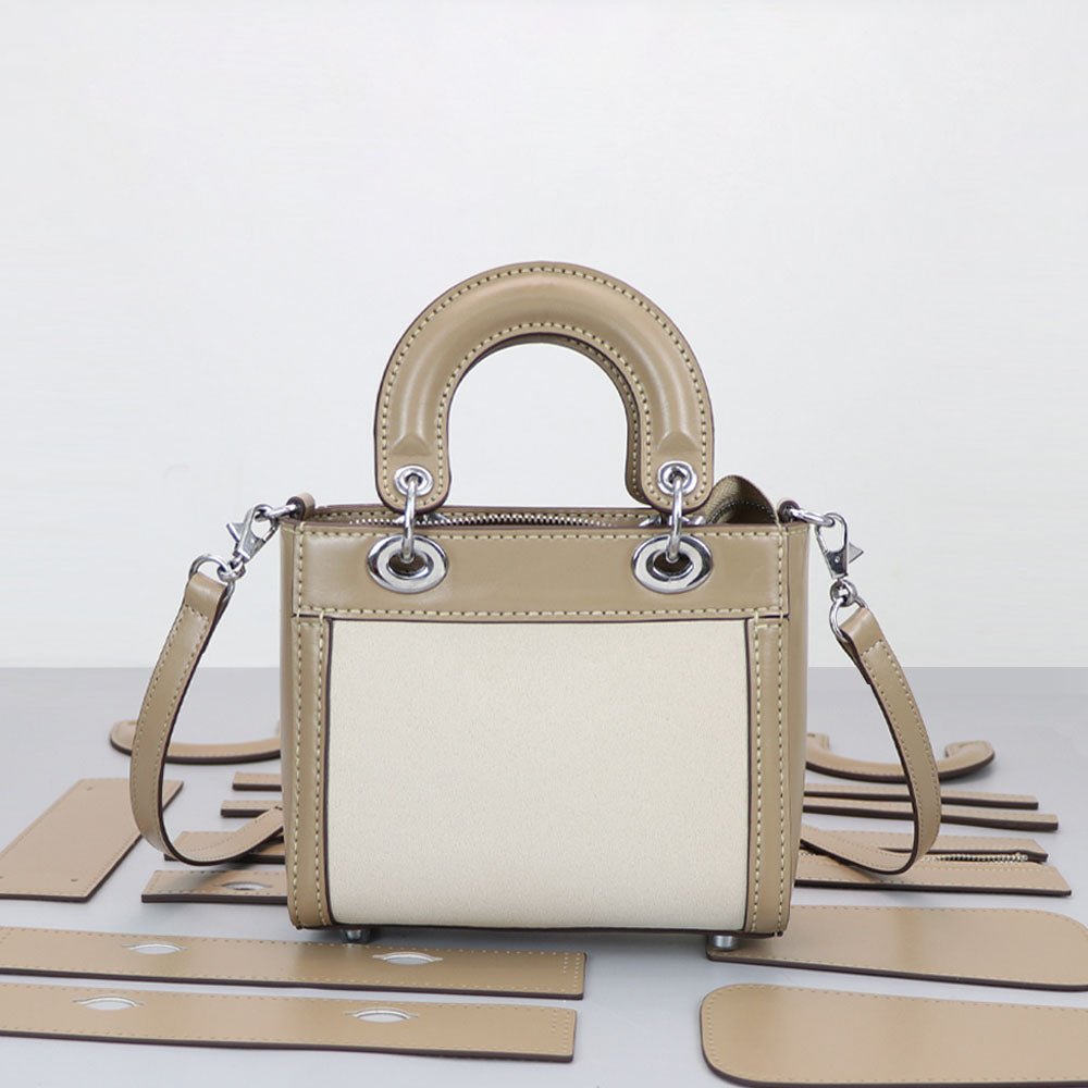 Customizable Panel Mini Lady Bag DIY Kit – Babylon Leather - Babylon LeatherBabylon LeatherSYR10 - Khaki - Self - Adhesive Glue - Color - Matched