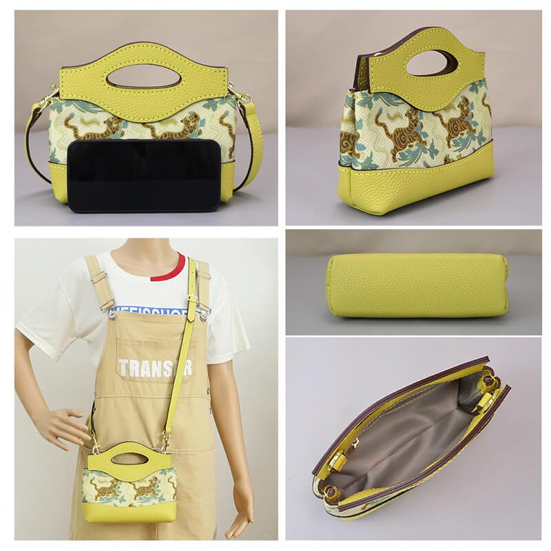 Customizable Panel Nano Top Handle Bag DIY Kit – Babylon Leather - Babylon LeatherBabylon LeatherSYR64-Yellow-Heat-Activated Adhesive-Color-Matched & With Fabric