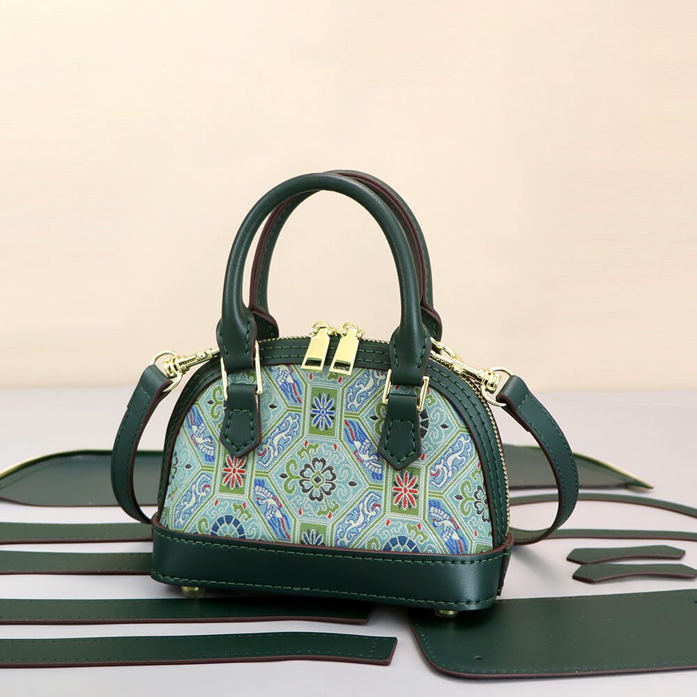 Customizable Panel Small Alma Handbag DIY Bag Kit – Babylon Leather - Babylon LeatherBabylon LeatherSYR43 - Coffee - Small & Self - Adhesive Glue - Color - Matched & With Fabric