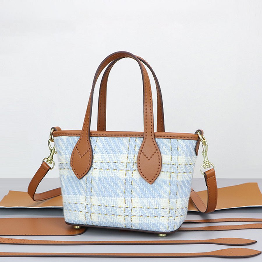 Customizable Panel Small Trapeze Tote Bag DIY Kit – Babylon Leather - Babylon LeatherBabylon LeatherSYR17 - Khaki - Self - Adhesive Glue - Color - Matched