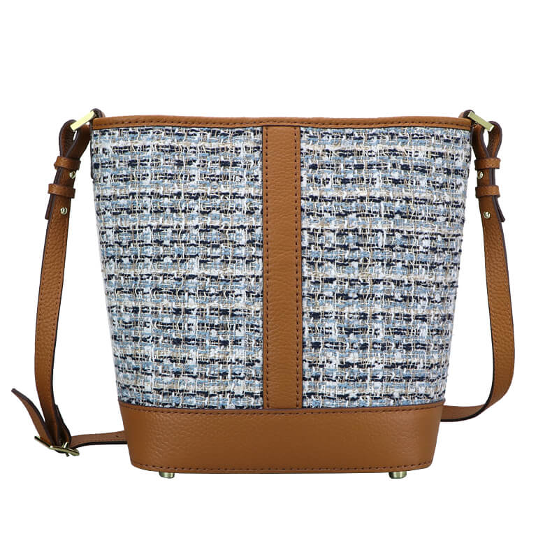 Customizable Panel Vertical Stripe Bucket Bag DIY Kit – Babylon Leather - Babylon LeatherBabylon LeatherSYR41 - Brown - Self - Adhesive Glue - Color - Matched