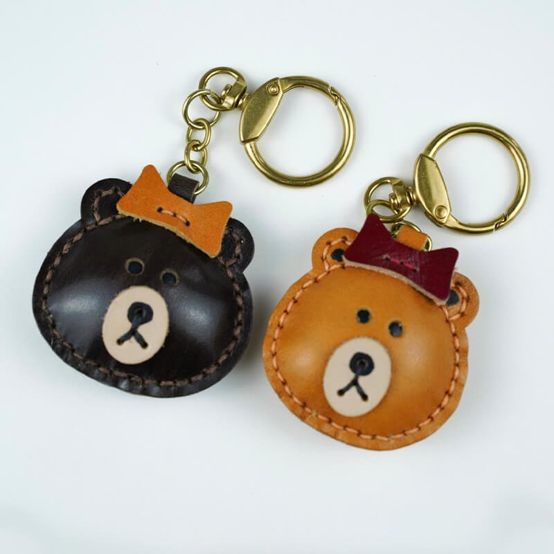 Cute Dog Shape Leather Decorative Charm – Babylon Leather - Babylon LeatherBabylon LeatherLL79-Brown