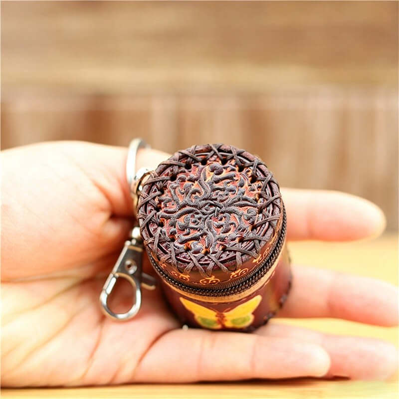 Cute Leather Bag Charm – Babylon Leather - Babylon LeatherBabylon LeatherLLZ41-Brown