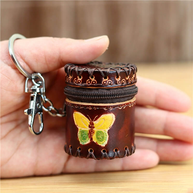 Cute Leather Bag Charm – Babylon Leather - Babylon LeatherBabylon LeatherLLZ41-Brown