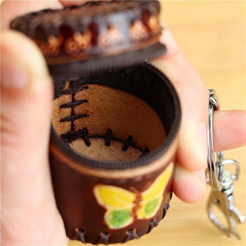 Cute Leather Bag Charm – Babylon Leather - Babylon LeatherBabylon LeatherLLZ41-Brown