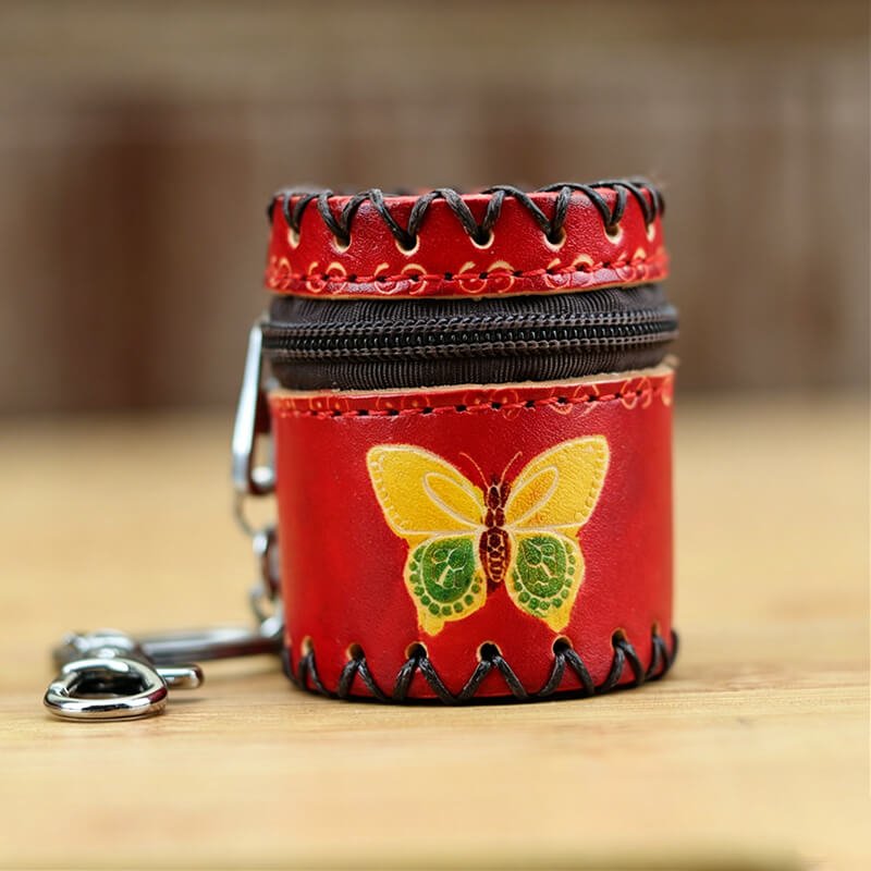 Cute Leather Bag Charm – Babylon Leather - Babylon LeatherBabylon LeatherLLZ41-Red