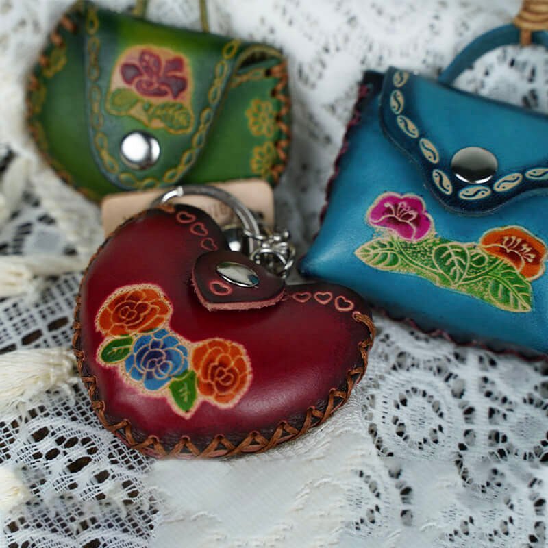 Cute Mini Bag Shaped Leather Charm – Babylon Leather - Babylon LeatherBabylon LeatherLL51-Green
