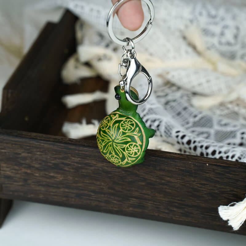 Cute Turtle Style Leather Charm – Babylon Leather - Babylon LeatherBabylon LeatherLL62-Green