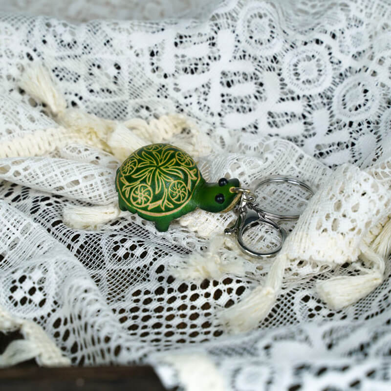 Cute Turtle Style Leather Charm – Babylon Leather - Babylon LeatherBabylon LeatherLL62-Green