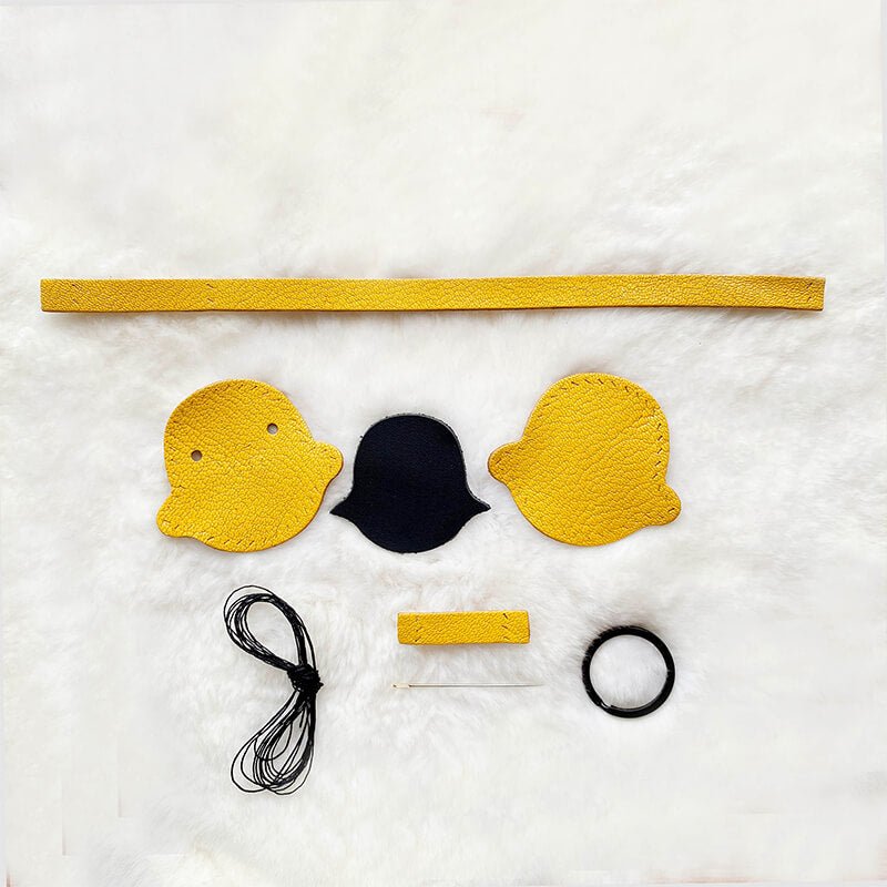 Cute Yellow Duck Keychain DIY Kit – Babylon Leather - Babylon LeatherBabylon LeatherSG19-Yellow