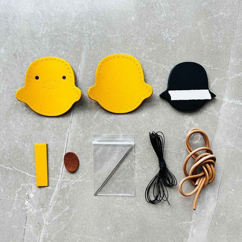 Cute Yellow Duck Keychain DIY Kit – Babylon Leather - Babylon LeatherBabylon LeatherSG19-Yellow