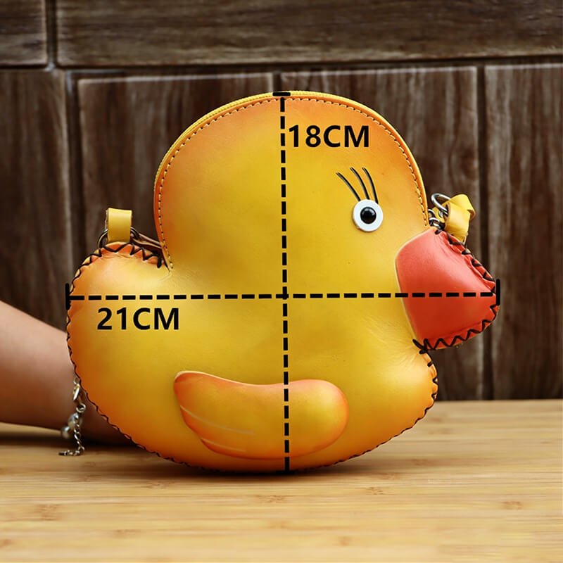 Cute Yellow Duck - Shaped Leather Coin Purse – Babylon Leather - Babylon LeatherBabylon LeatherLLZ29-Crossbody Phone Bag