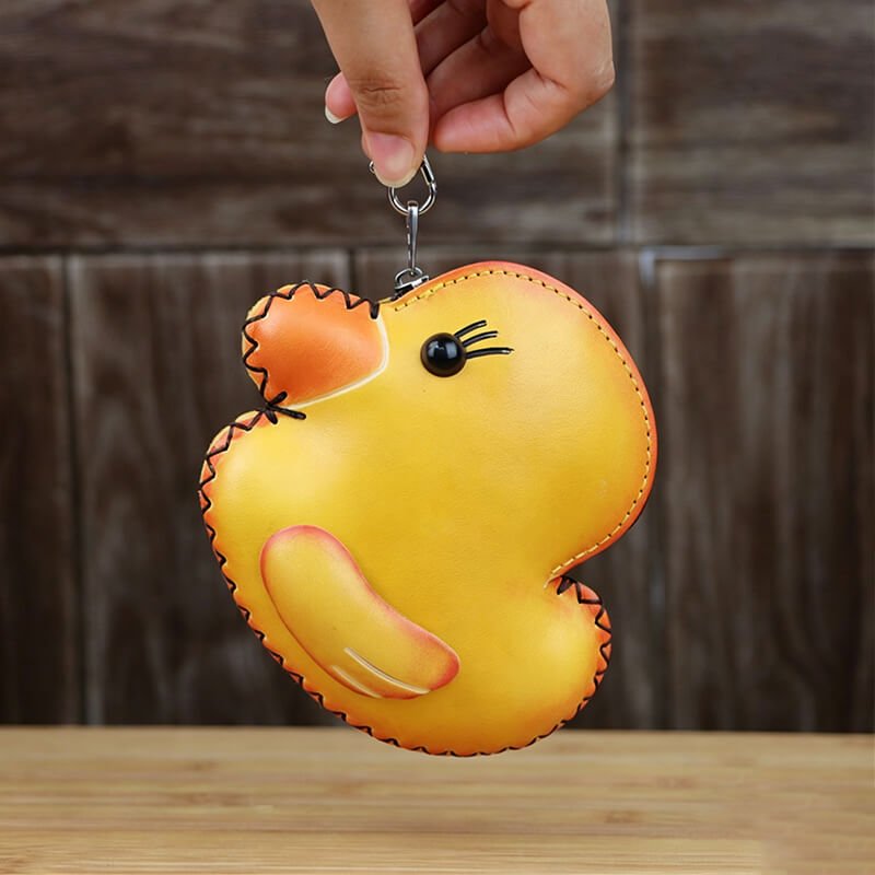 Cute Yellow Duck - Shaped Leather Coin Purse – Babylon Leather - Babylon LeatherBabylon LeatherLLZ29-Top Handle