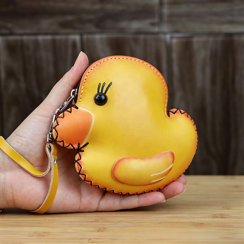 Cute Yellow Duck - Shaped Leather Coin Purse – Babylon Leather - Babylon LeatherBabylon LeatherLLZ29-Top Handle