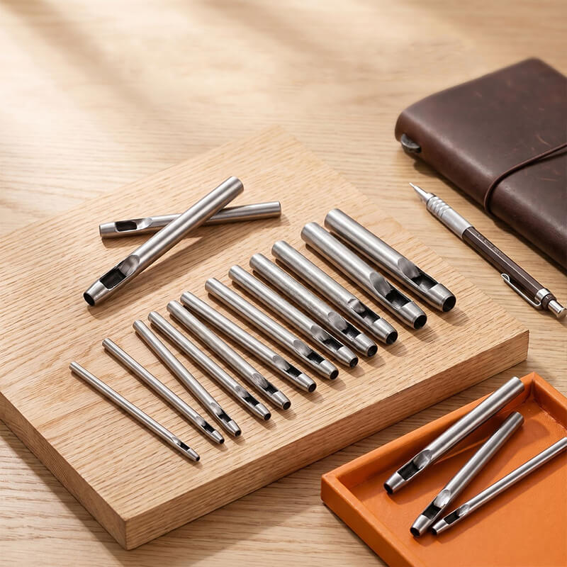 Round Hole Punch Set High Carbon Steel for Leather Belt DIY – Babylon Leather