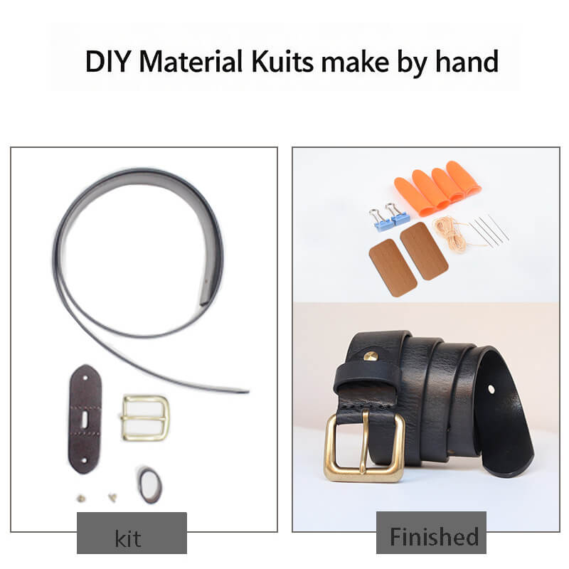 Men's Workwear Belt Veg Tanned Leather DIY Kit – Babylon Leather