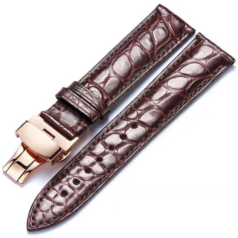 American Alligator Leather Watch Strap, 12mm to 24mm – Babylon Leather