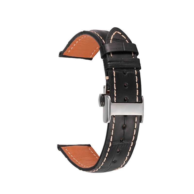 Bamboo-Textured Top Grain Leather Watch Strap – Babylon Leather