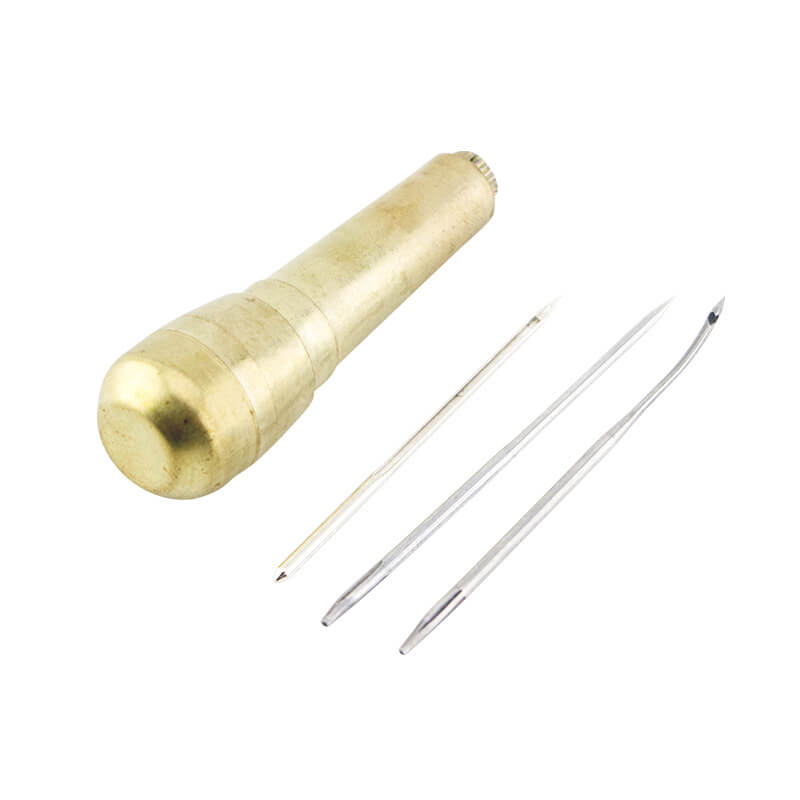 Copper Handle Leather Awl with Hook Needle – Babylon Leather