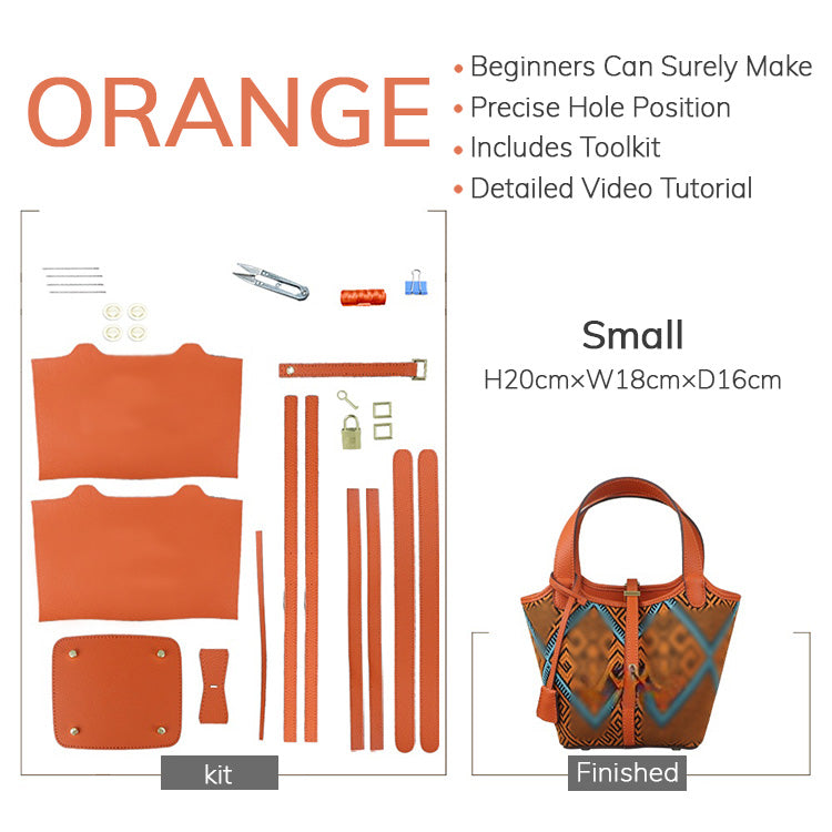 DIY-Set für individuell gestaltbare Picotin-Taschen mit Panels – Babylon Leather