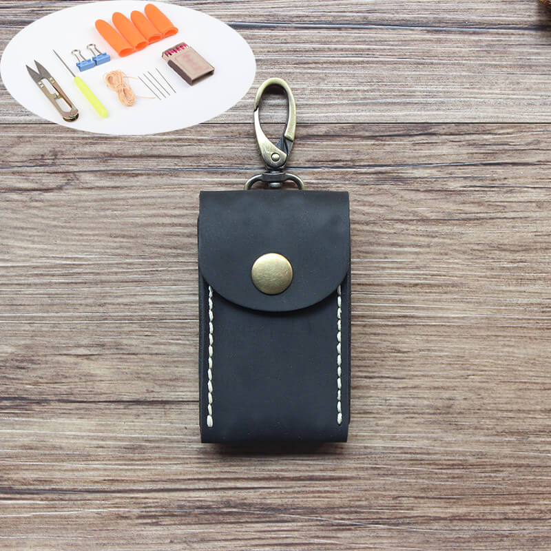 Mini Car Key Case Crazy Horse Leather DIY Kit – Babylon Leather