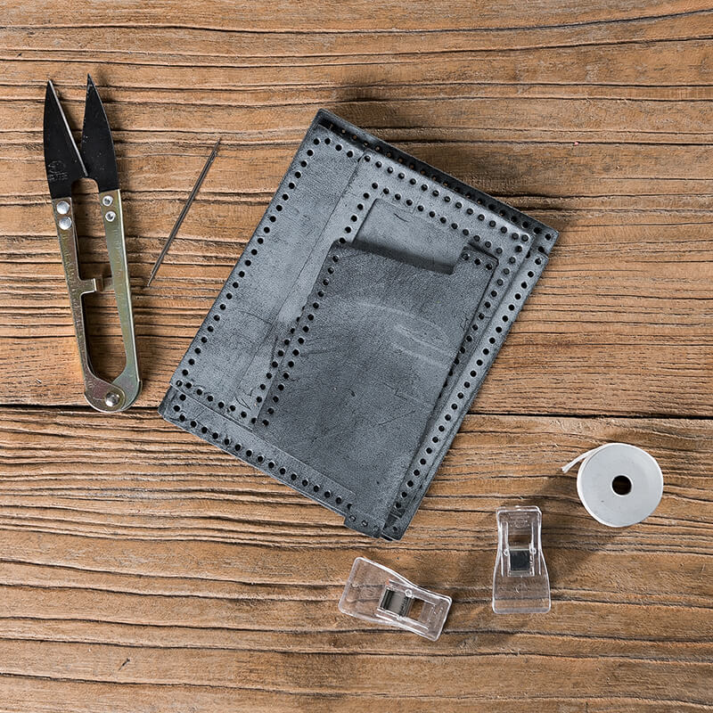 DIY Card Case Wallet Kit – Babylon Leather - Babylon LeatherBabylon LeatherLZ20 - Black