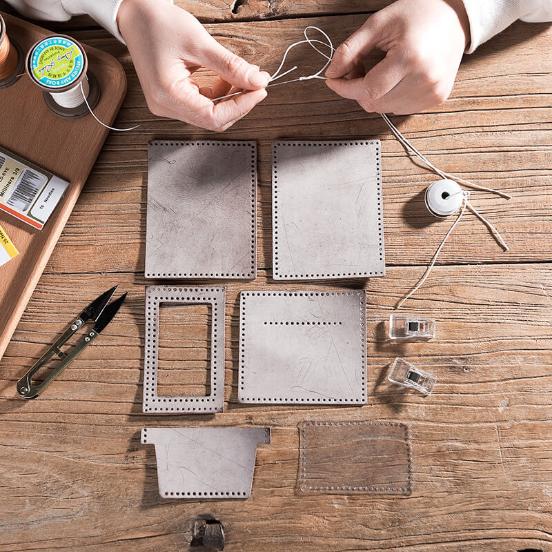 DIY Card Case Wallet Kit – Babylon Leather - Babylon LeatherBabylon LeatherLZ20 - Coffee