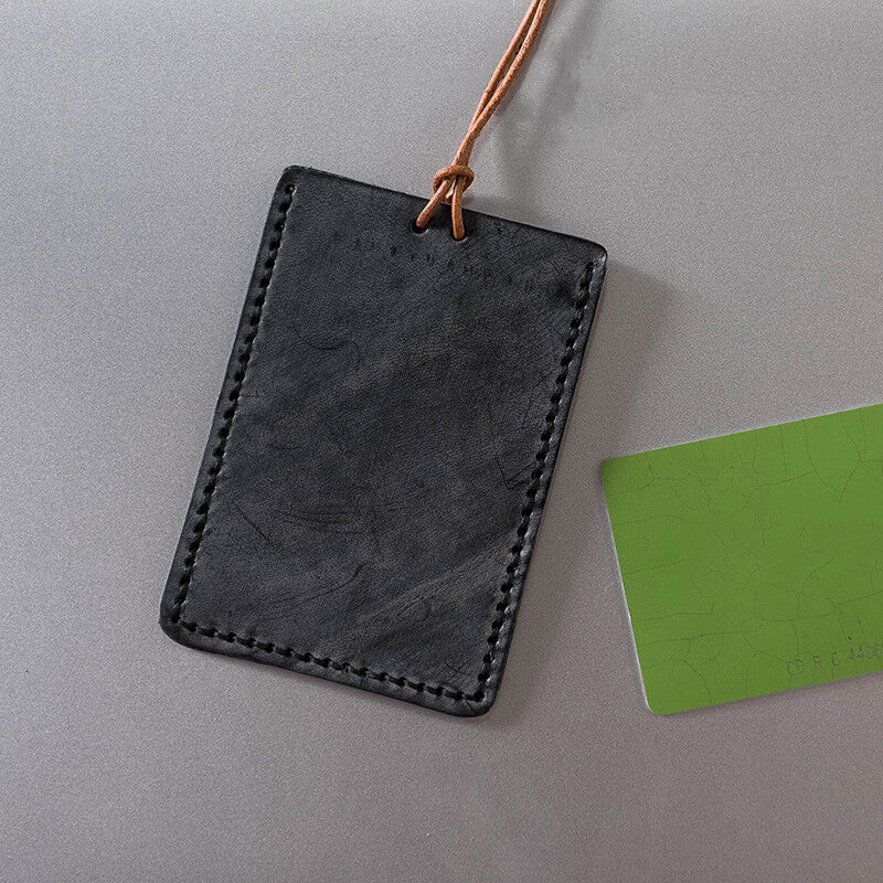 DIY Card Holder High Quality Kit – Babylon Leather - Babylon LeatherBabylon LeatherLZ25 - Black - Fog Wax Leather