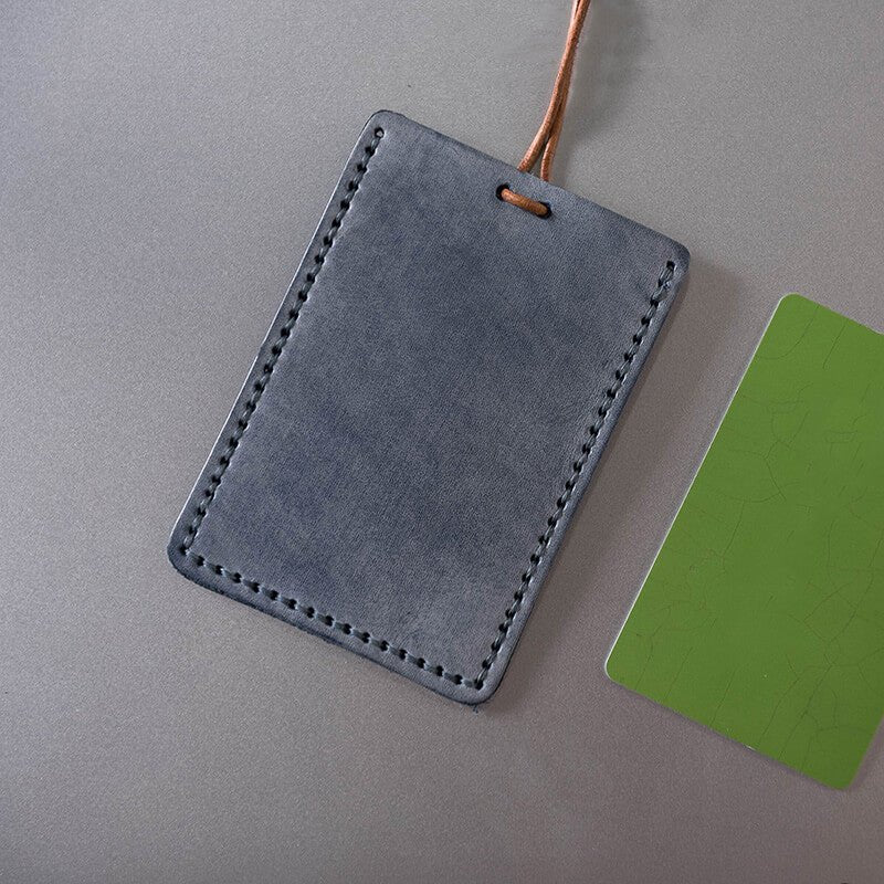 DIY Card Holder High Quality Kit – Babylon Leather - Babylon LeatherBabylon LeatherLZ25 - Blue - Fog Wax Leather