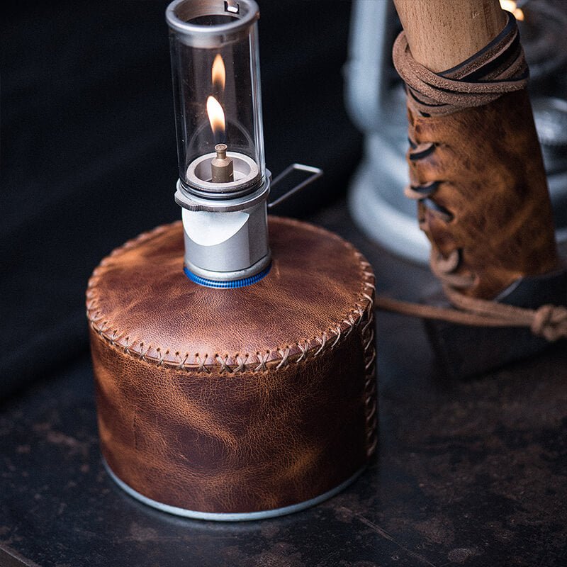 DIY Genuine Leather Camping Gas Canister Cover Kit – Babylon Leather - Babylon LeatherBabylon LeatherLZ89