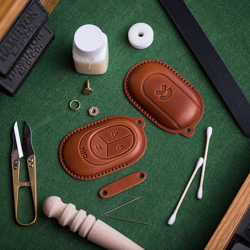 DIY Genuine Leather Car Key Case Kit – Babylon Leather - Babylon LeatherBabylon LeatherLZ79-Brown-Veg Tanned Leather