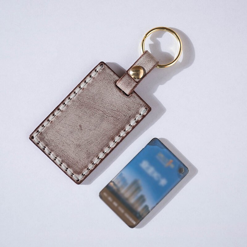 DIY Leather Access Card Holder Keychain Kit – Babylon Leather - Babylon LeatherBabylon LeatherLZ75-Coffee