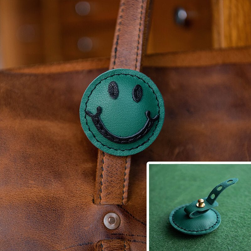 DIY Leather Smiley Fridge Magnet Kit – Babylon Leather - Babylon LeatherBabylon LeatherLZ85-Green-Elastic Strap with Buckle