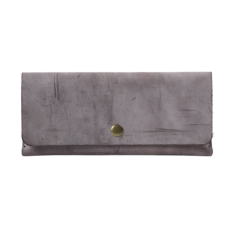 DIY Mens Long Wallet Kit – Babylon Leather - Babylon LeatherBabylon LeatherLZ08 - Blue - Fog Wax Leather