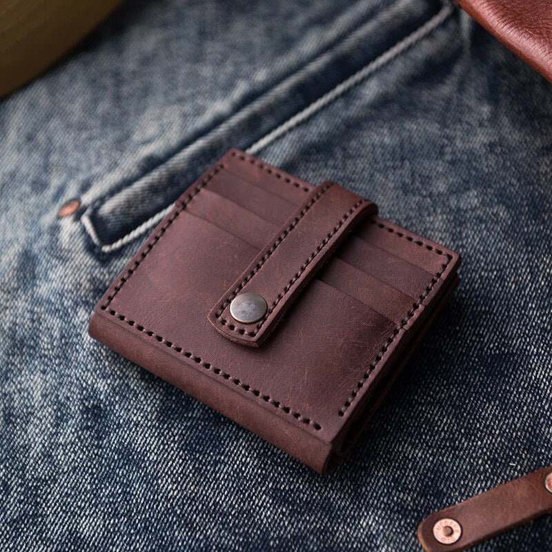 DIY Men’s Wallet Kit in Fog Wax Leather – Babylon Leather - Babylon LeatherBabylon LeatherLZ01 - Coffee - Nubuck Leather